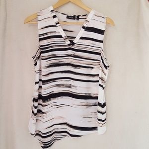 White and Black Apt 9 Blouse